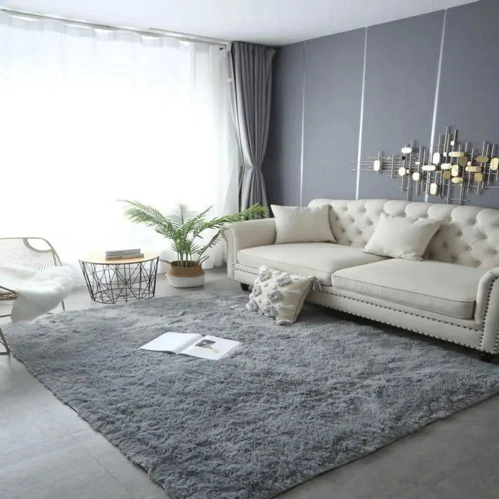 VIKAMA Tie-Dye Plush Carpet Living Room Decoration Soft Fluffy Home Mat Children's Room Baby Crawling Non-Slip Blanket Éditions Traditions & Modernité Inc. 186083195;20260613;1781386245LjUFR