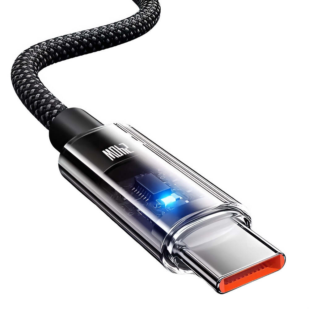 240W USB C Fast Charging Cable with LED Power Display Éditions Traditions & Modernité Inc. 14:173#0.25M;200007763:201336100
