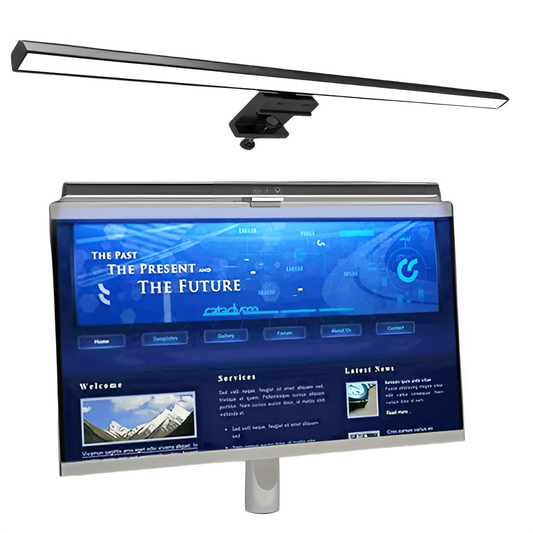 Eye-Care Desk Lamp 50cm LED Computer PC Monitor Screen Light Bar Stepless Dimming Reading USB Powered Hanging Table Lamp