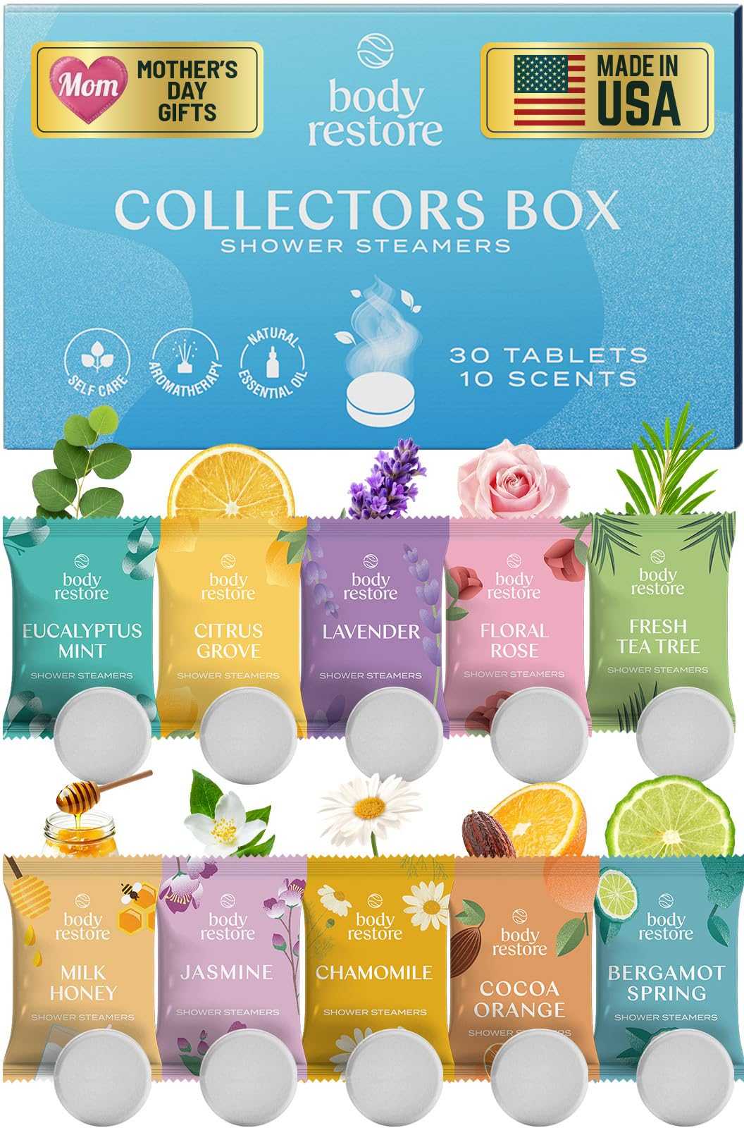 Body Restore Shower Steamers Aromatherapy Personal Care Éditions Traditions & Modernité Inc. B0BXBBN8DL
