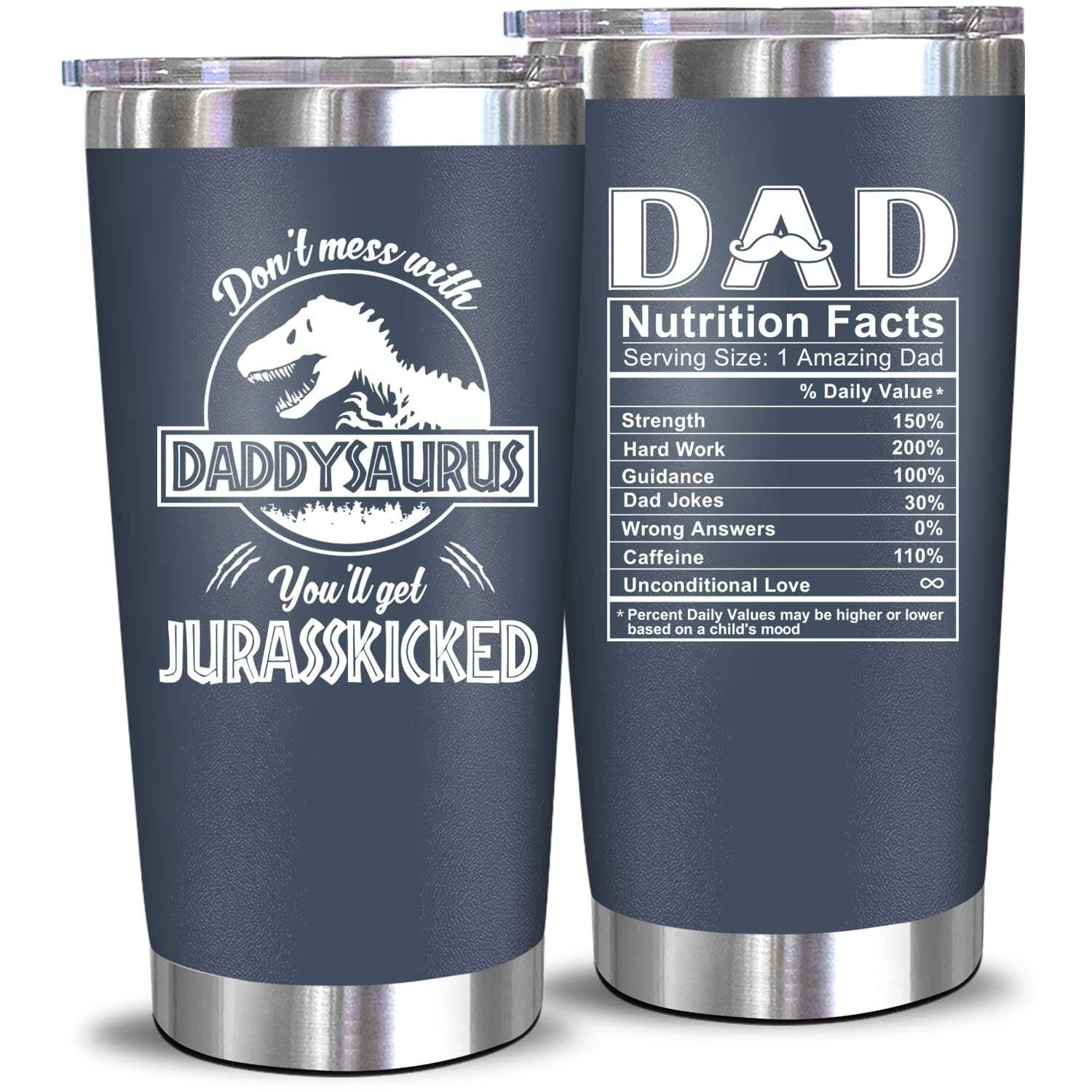 NewEleven Fathers Day Gift For Dad - Dad Birthday Gifts From Daughter, Son, Kids - Birthday Present Ideas For Father - 20 Oz Tumbler Kitchen & Dining Éditions Traditions & Modernité Inc. B0CM5RJ8VD