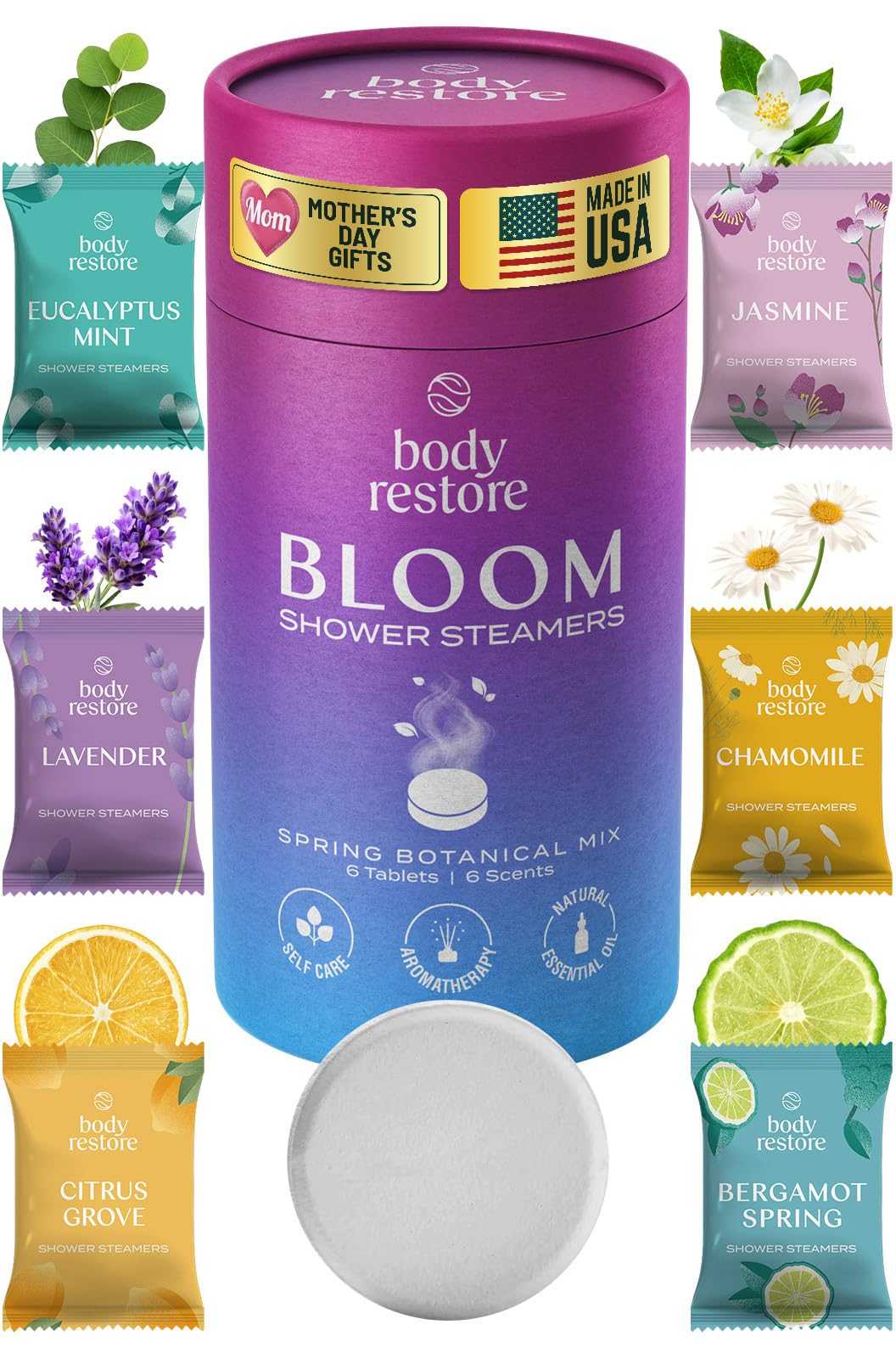 Body Restore Shower Steamers Aromatherapy Personal Care Éditions Traditions & Modernité Inc. B0BXBBN8DL