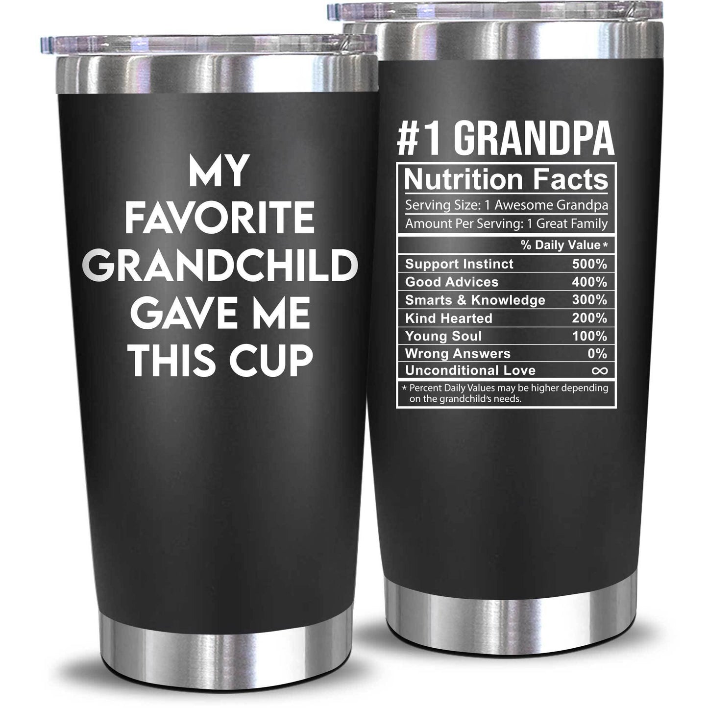 NewEleven Fathers Day Gift For Dad - Dad Birthday Gifts From Daughter, Son, Kids - Birthday Present Ideas For Father - 20 Oz Tumbler Kitchen & Dining Éditions Traditions & Modernité Inc. B0CM5RJ8VD