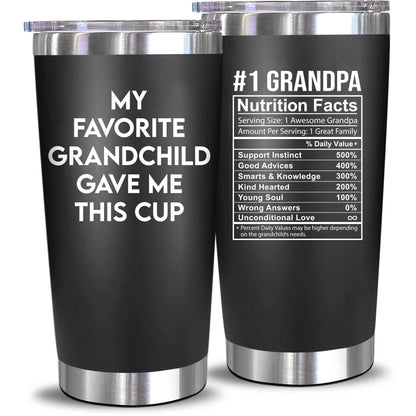 NewEleven Fathers Day Gift For Dad - Dad Birthday Gifts From Daughter, Son, Kids - Birthday Present Ideas For Father - 20 Oz Tumbler Kitchen & Dining Éditions Traditions & Modernité Inc. B0CM5RJ8VD