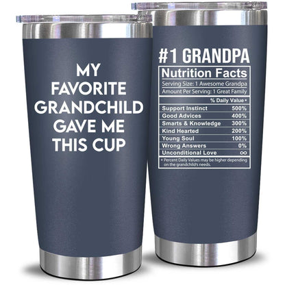 NewEleven Fathers Day Gift For Dad - Dad Birthday Gifts From Daughter, Son, Kids - Birthday Present Ideas For Father - 20 Oz Tumbler Kitchen & Dining Éditions Traditions & Modernité Inc. B0CM5RJ8VD