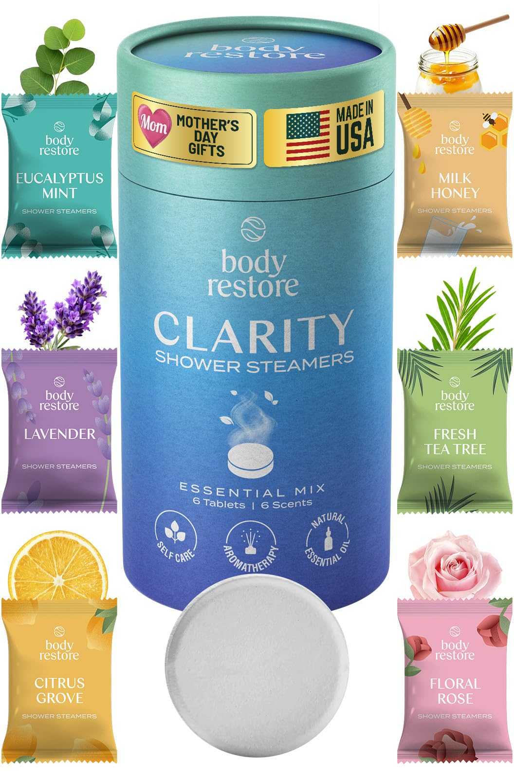 Body Restore Shower Steamers Aromatherapy Personal Care Éditions Traditions & Modernité Inc. B0BXBBN8DL