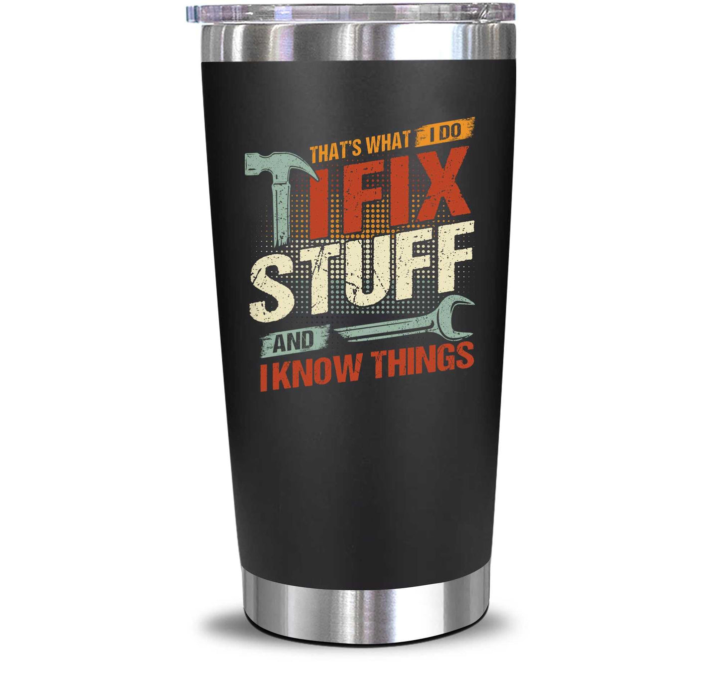 NewEleven Fathers Day Gift For Dad - Dad Birthday Gifts From Daughter, Son, Kids - Birthday Present Ideas For Father - 20 Oz Tumbler Kitchen & Dining Éditions Traditions & Modernité Inc. B0CM5RJ8VD