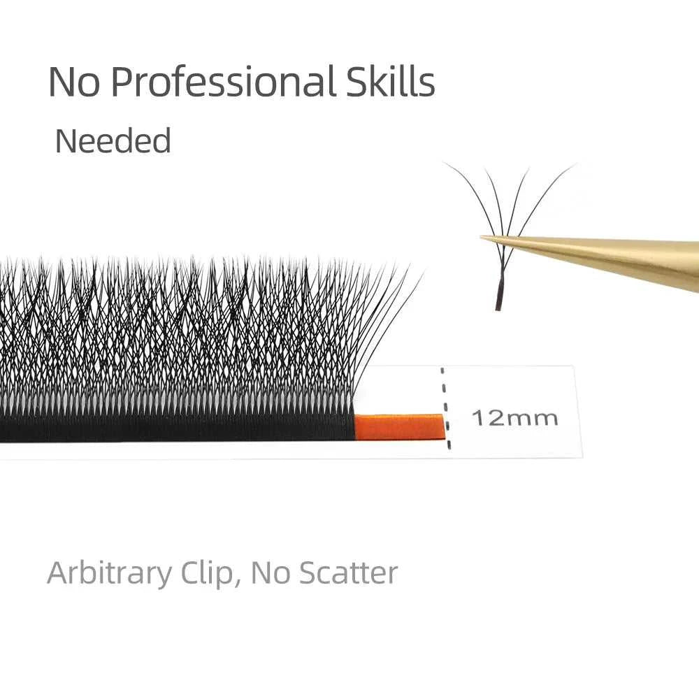 NAGARAKU Automatic Flowering W Shape Bloom 3D 4D 5D 6D 7D 8D Premade Fans Speed Eyelash Extensions Natural Soft Light Full Dense Éditions Traditions & Modernité Inc. 185979803;20260611;1781193416RAiUn