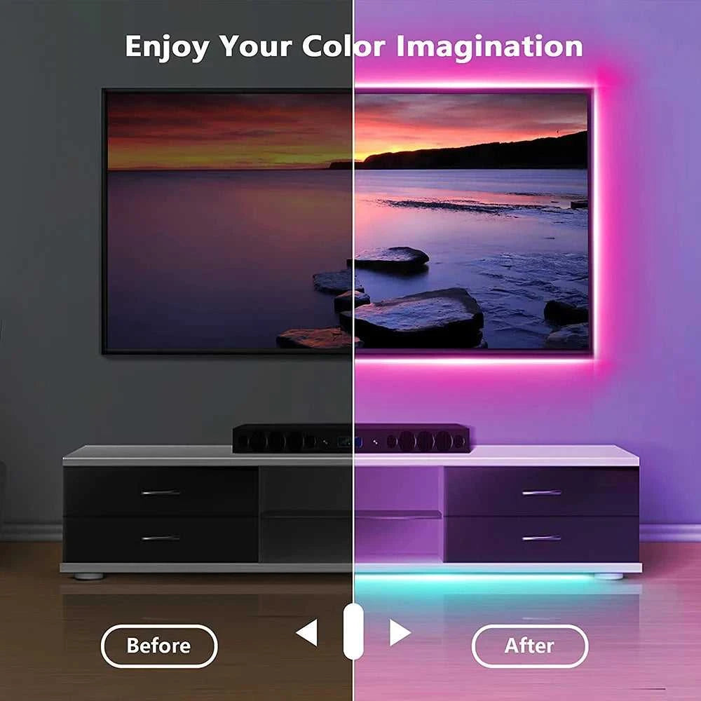 Tape Bluetooth USB LED Strip Light 5050 SMD 5V USB RGB Lights Flexible LED Lamp Tape Ribbon RGB Self-adhesive TV Desktop Diode Éditions Traditions & Modernité Inc. 185980065;20260611;178119352338inv