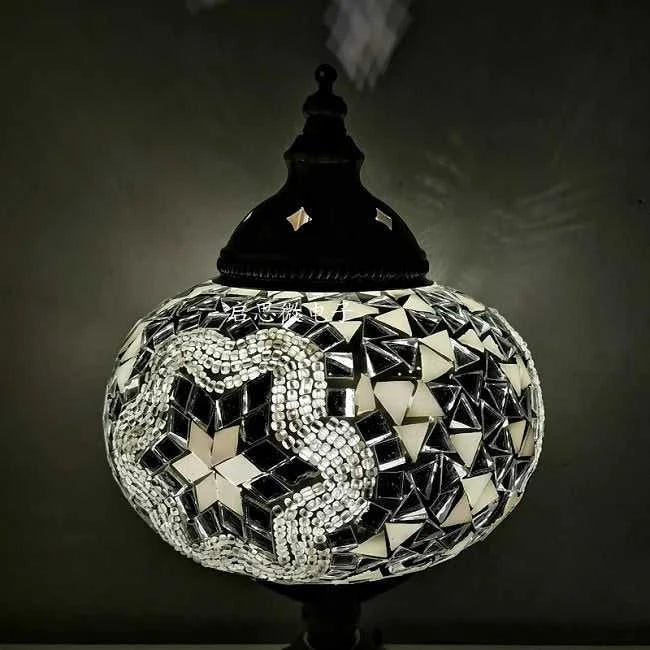Handmade Turkish Mosaic Glass Pendant Light Tree Lamp