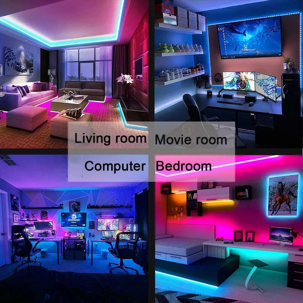 Tape Bluetooth USB LED Strip Light 5050 SMD 5V USB RGB Lights Flexible LED Lamp Tape Ribbon RGB Self-adhesive TV Desktop Diode Éditions Traditions & Modernité Inc. 185980065;20260611;178119352338inv