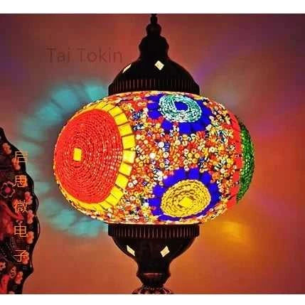Handmade Turkish Mosaic Glass Pendant Light Tree Lamp