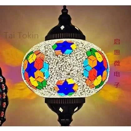 Handmade Turkish Mosaic Glass Pendant Light Tree Lamp