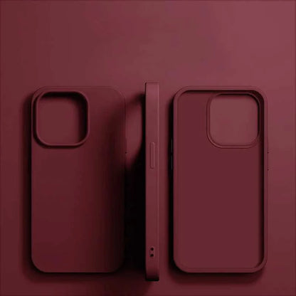 Shockproof Liquid Silicone Case for iPhone 11 through 16 Éditions Traditions & Modernité Inc. 5:22087409146;14:350850#Burgundy