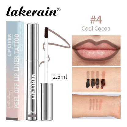 Waterproof Lip Liner Peel Off Tattoo Lipgloss Waterproof Long Lasting Matte Lip Tint Brown Contour Tear-off Lips Stain Cosmetic Éditions Traditions & Modernité Inc. 185982941;20260611;1781194007hb8VK