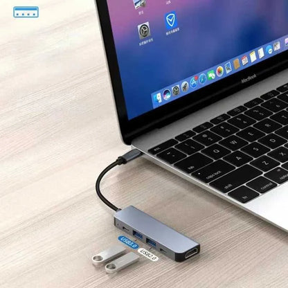 USB C Hub to 4K HDMI-Compatible USB 3.0 2.0 Type C PD Charging Dock for MacBook iPad Samsung S10 Dex TV Mouse Keyboard U Disk Éditions Traditions & Modernité Inc. 185982951;20260611;1781194009lfTEQ