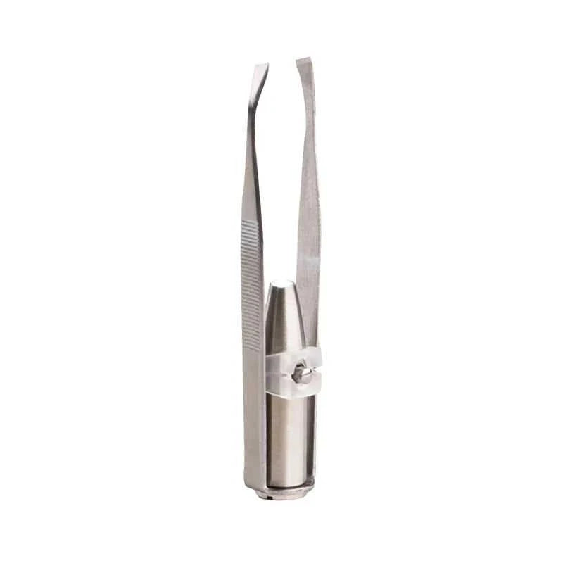 1PC Portable Stainless Steel Eyebrow Tweezer with Smart LED Light - Makeup Removal Tool Éditions Traditions & Modernité Inc. 186728096;20260629;1782691284uhTnM