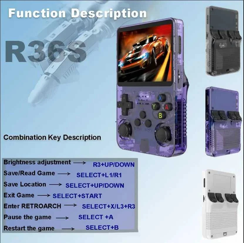 R36S Retro Handheld Game Console with 64GB Storage Éditions Traditions & Modernité Inc. 184626662;20260513;1778652563Y2cvp