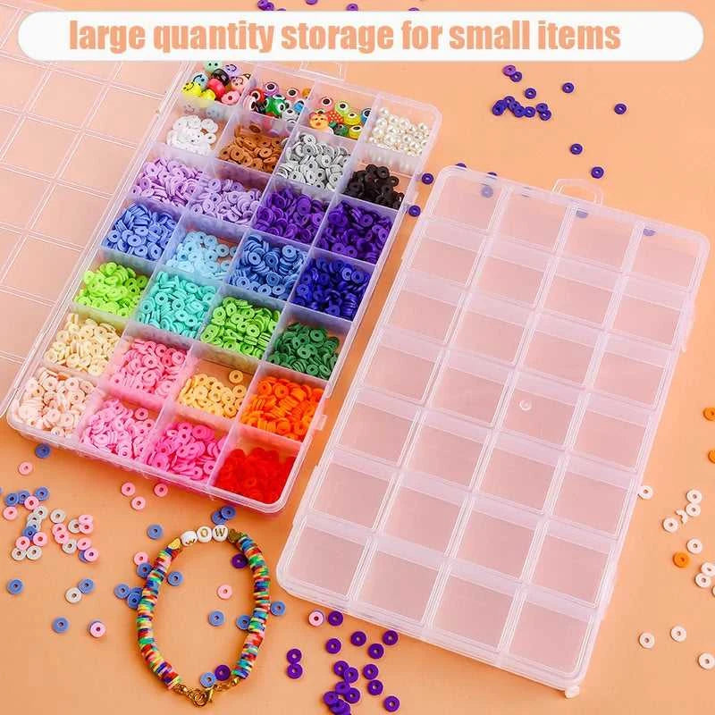 Transparent Storage Container Jewelry Box Clear Plastic Organizer Box Empty Earring Storage Organizer Display Case for Beads Éditions Traditions & Modernité Inc. 186728076;20260628;1782691171T78rM