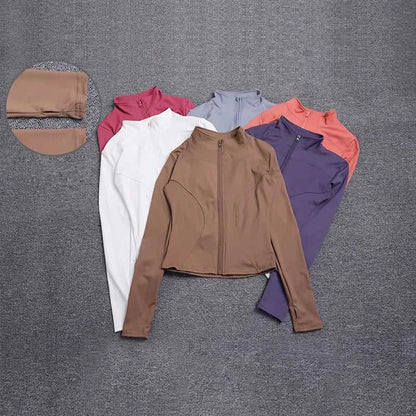 Women Sport Jacket Long Sleeve Shirt Workout Coat Gym Training Clothing Yoga Sportswear Éditions Traditions & Modernité Inc. 185982250;20260611;17811938662qotb