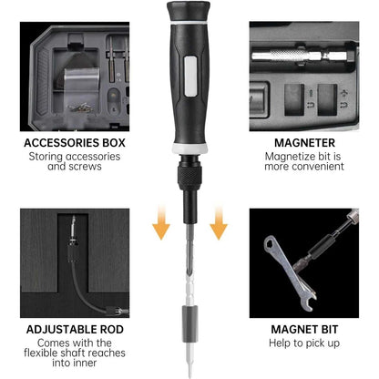 Precision Screwdriver Set, Laptop Tool Kit, 152/25 in 1 Professional Computer Screwdriver Repair Kit T5 T6 Torx Screwdriver Éditions Traditions & Modernité Inc. 185982759;20260611;1781193960xvvq7