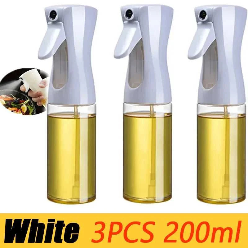 200/300/500mlOil Spray Plastic Household Kitchen Oil Spray Bottle Or Oil Brush Nebulizing Mist Filling Cooking Dual Use BBQ Éditions Traditions & Modernité Inc. 14:200002130#2pcs-300ml white