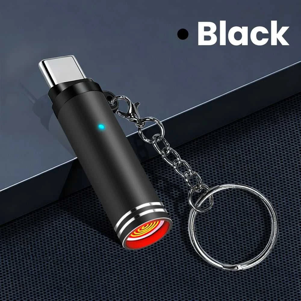 Mini Type C Mobile Phone Cigarette Lighter Air Blowing Cigarette Lighter Outdoor Safety USB C Lighter Adapter For iPhone 17 Pro