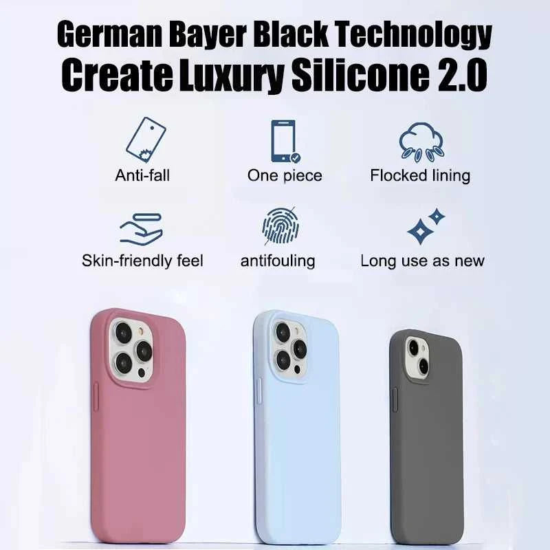 Shockproof Liquid Silicone Case for iPhone 11 through 16 Éditions Traditions & Modernité Inc. 5:22087409146;14:350850#Burgundy