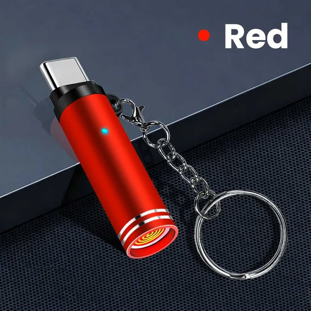 Mini Type C Mobile Phone Cigarette Lighter Air Blowing Cigarette Lighter Outdoor Safety USB C Lighter Adapter For iPhone 17 Pro Éditions Traditions & Modernité Inc. 186728116;20260629;1782691361lCZny