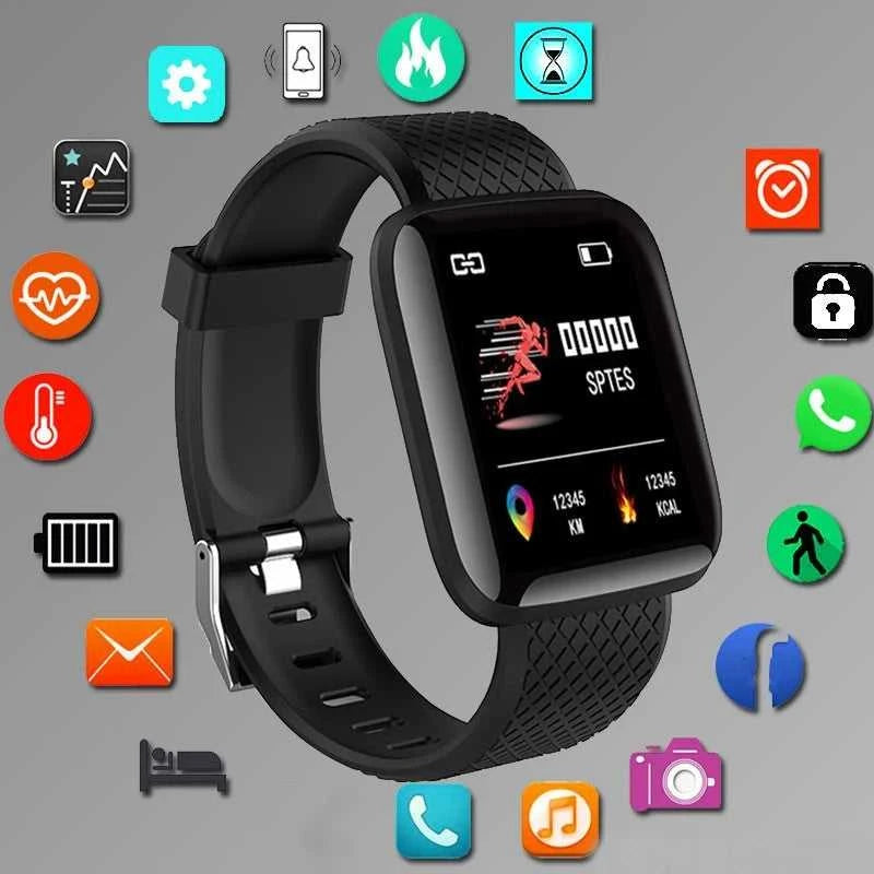 Fitness Activity Tracker Watch with Heart Rate Monitor Éditions Traditions & Modernité Inc. 14:10#116Plus Red