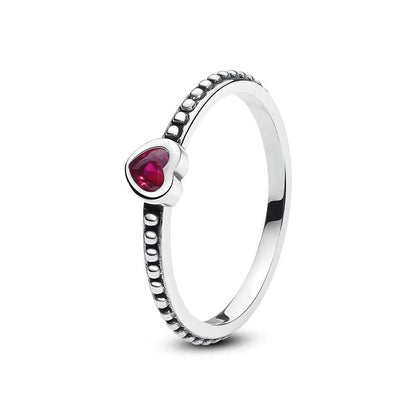 Original 925 Sterling Silver Ring Love Heart Pave CZ Crystal Stackable Rings For Women Wedding Engagement Birthday Gift Jewelry Éditions Traditions & Modernité Inc. 186727150;20260628;1782690174gCmc6