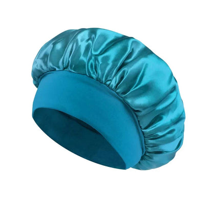 Women Satin Bonnet Hair Bonnet for Sleeping Hair Care Silk Bonnets Solid Wide-brimmed Sleeping Hat with Elastic Soft Band Éditions Traditions & Modernité Inc. 14:771#beige