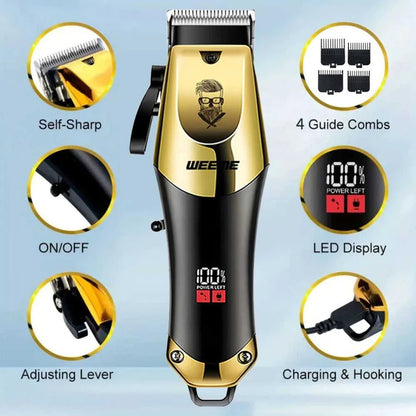 T9 Vintage Men's Electric Hair Clipper Beard Trimmer/Rechargeable Hair Cutting Machine With Nose Hair Trimmer Kit Boyfriend Gift Éditions Traditions & Modernité Inc. 186728141;20260629;1782691575zZ2px