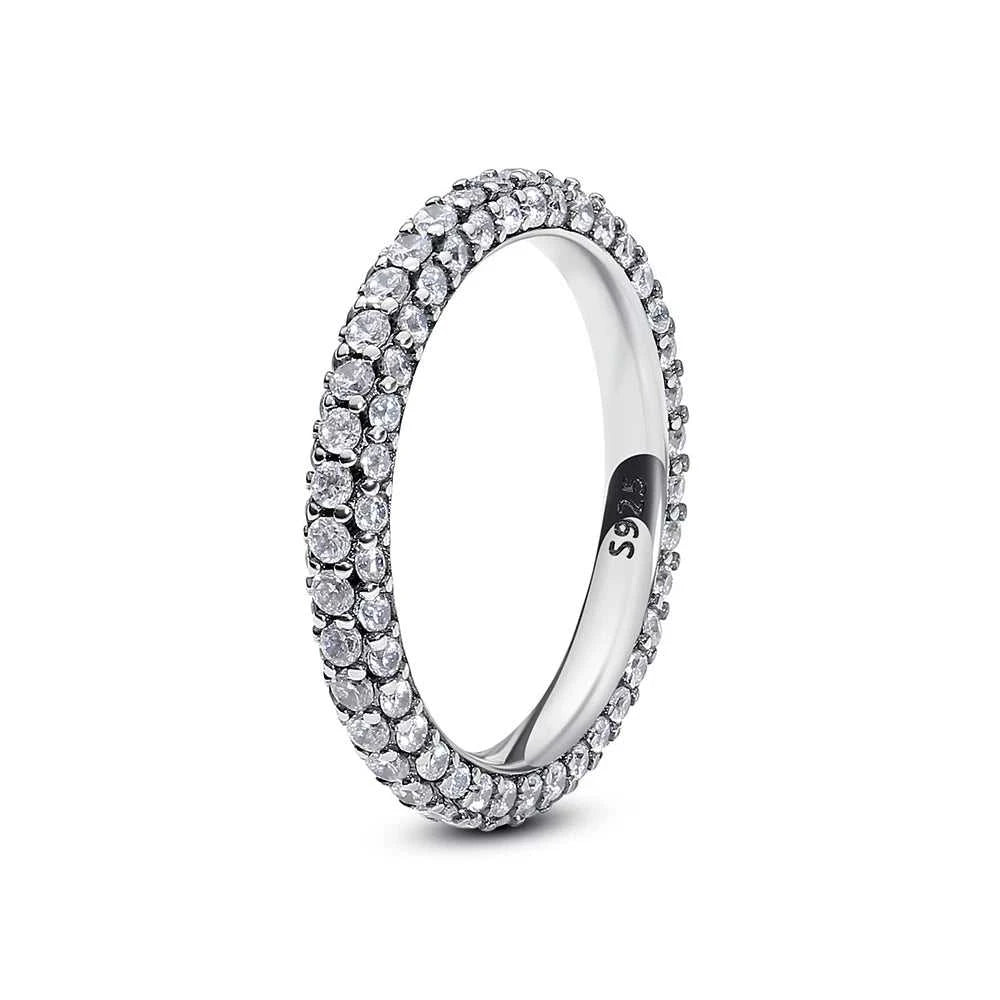 Original 925 Sterling Silver Ring Love Heart Pave CZ Crystal Stackable Rings For Women Wedding Engagement Birthday Gift Jewelry Éditions Traditions & Modernité Inc. 186727150;20260628;1782690174gCmc6