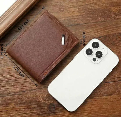 Men's leather short wallet thin wallet foldable minimalist soft leather wallet Éditions Traditions & Modernité Inc. 185980927;20260611;1781193725Xyipl