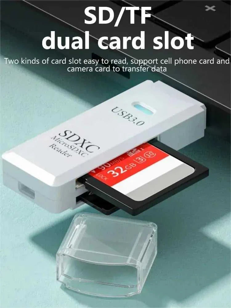 2-in-1 Multi Functional USB 3.0 Card ReaderMiniSD TFMemoryCardReaderUSBFlashDrive CardreaderAdapter For PCLaptops Accessories Éditions Traditions & Modernité Inc. 185980795;20260611;1781193688p9dYG
