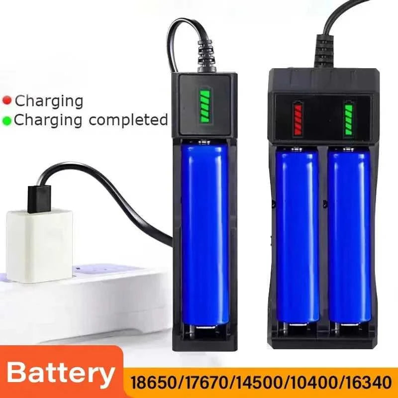 18650 Battery Charger 1/2/4 Slots Dual 18650 Charging 3.7V Rechargeable Lithium Battery USB Charger For 16340 14500 18650 Éditions Traditions & Modernité Inc. 186728073;20260628;1782691138LM8K2