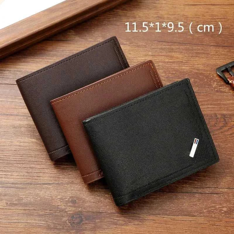 Men's leather short wallet thin wallet foldable minimalist soft leather wallet Éditions Traditions & Modernité Inc. 185980927;20260611;1781193725Xyipl