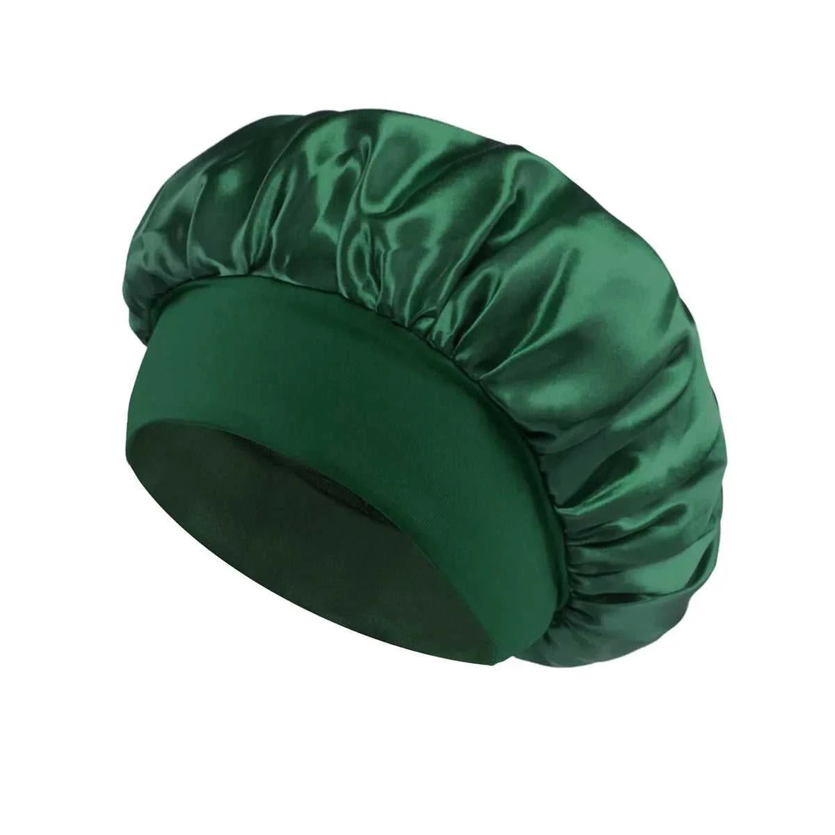 Women Satin Bonnet Hair Bonnet for Sleeping Hair Care Silk Bonnets Solid Wide-brimmed Sleeping Hat with Elastic Soft Band Éditions Traditions & Modernité Inc. 14:771#beige