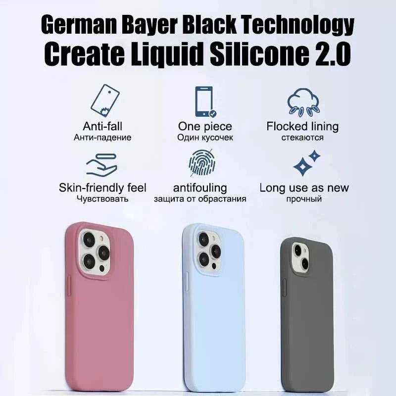 Luxury Shockproof Case For Apple iPhone 11 12 13 14 15 16 17 Pro Max 17 Air Plus Liquid Silicone Cases Cover Phone Accessories Éditions Traditions & Modernité Inc. 185981885;20260611;1781193848shWP0