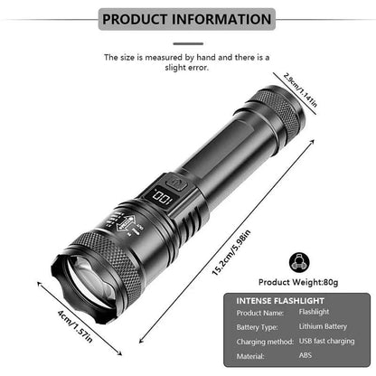 2000LM Ultra Bright P50 LED Flashlight Tactical EDC Emergency Spotlight Telescopic ZoomHandheld Torch w/ 14500/18650 Battery Éditions Traditions & Modernité Inc. 185981121;20260611;1781193803lXmvy