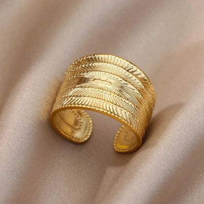 316L Stainless Steel Rings for Women Gold Color Never Fade Luxury Classic rings wedding couple rings Jewelry Free Shipping Éditions Traditions & Modernité Inc. 186727648;20260628;17826904053M55t