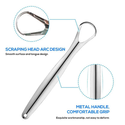 Premium 1pcs/3pcs Metal Tongue Scraper Cleaner for Adults & Kids, Portable Stainless Steel Tongue Scrapers Brushes for Removing Éditions Traditions & Modernité Inc. 185981130;20260611;1781193804aMUyU