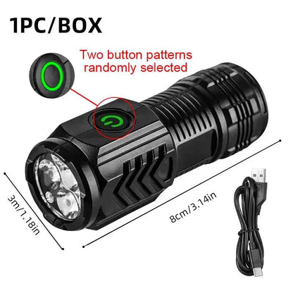 New Ultra Powerful Flashlight 3 Core LED Mini Tactical Flashlight Rechargeable High Power LED Torch Metal Pen Clip Hand Lamp Éditions Traditions & Modernité Inc. 185980369;20260611;1781193602Mtjfn