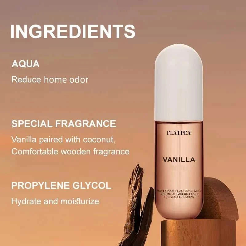 50ml Home Fragrance Spray Vanilla Coconut Scent Liquid Air Freshener Aromatherapy Mist Spray Valentine's Day Gifts Home Decor