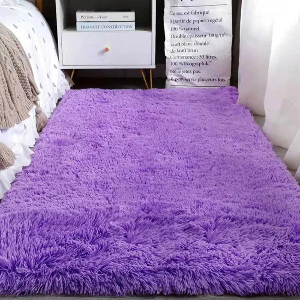 VIKAMA Tie-Dye Plush Carpet Living Room Decoration Soft Fluffy Home Mat Children's Room Baby Crawling Non-Slip Blanket Éditions Traditions & Modernité Inc. 186083095;20260613;1781386246erLZW
