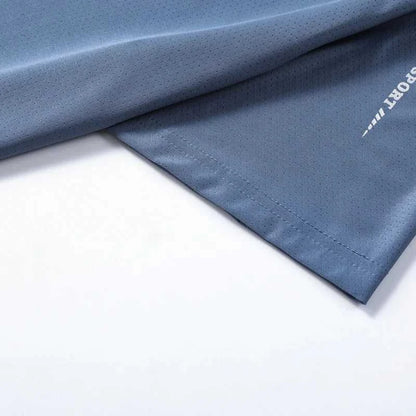 CHRLCK Men's Running Quick Drying T-shirts Breathable Hiking Fishing Tees Soft Elasticity Outdoor Sports Short Shirt Summer Éditions Traditions & Modernité Inc. 185979976;20260611;1781193511AXaoq