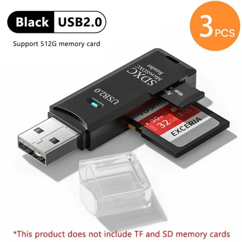 2-in-1 Multi Functional USB 3.0 Card ReaderMiniSD TFMemoryCardReaderUSBFlashDrive CardreaderAdapter For PCLaptops Accessories Éditions Traditions & Modernité Inc. 185980795;20260611;1781193688p9dYG