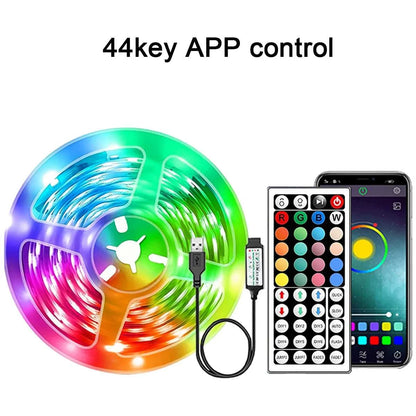 RGB Led Strip Lights 5m 10m 20m 30m Led Room Light with APP Control Flexible Ribbon Luces Led Tape for Room Bedroom Decoration Éditions Traditions & Modernité Inc. 186083046;20260613;1781386185IwkCp