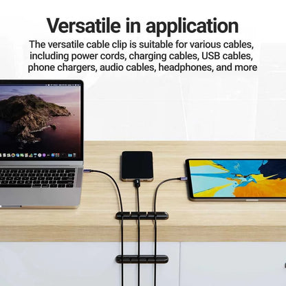 Adhesive Cable Holder Clips Cord Management Wire Organizer for Desktop USB Charging Cable Nightstand Power Cord Mouse Cable Éditions Traditions & Modernité Inc. 185981111;20260611;1781193798rjNzr
